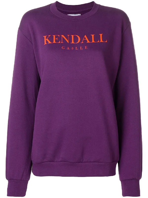 Kendall sweatshirt Hoodie with Sequins Glamorous Eye-catching