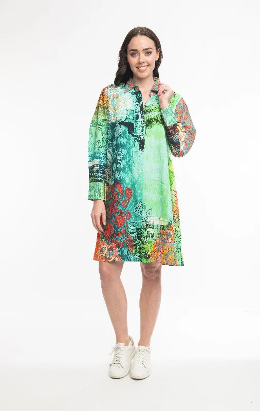 Taj Mahal Print Dress Tunics Corduroy durable