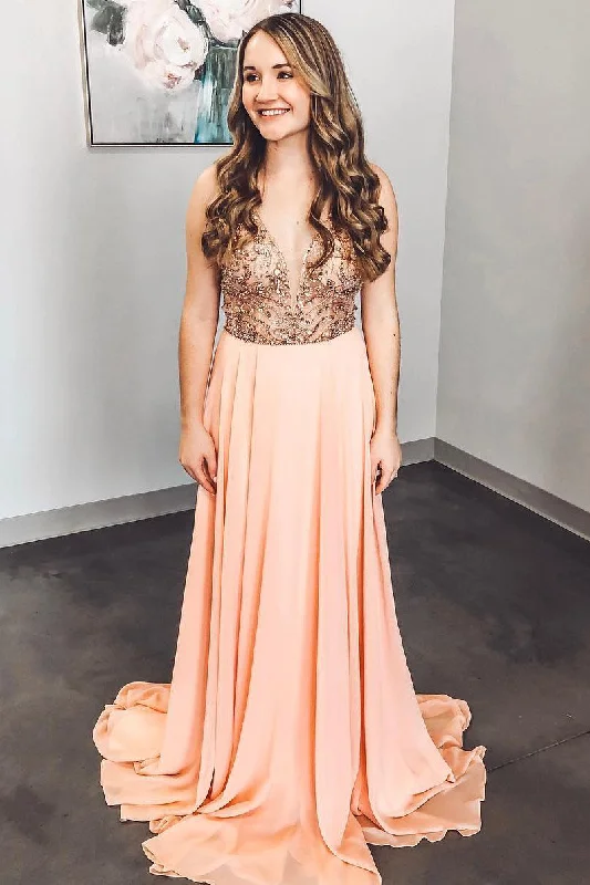 Spaghetti Straps A Line Beaded Prom Dresses, Junior Party Dress DMJ77 Shift Classic Vintage