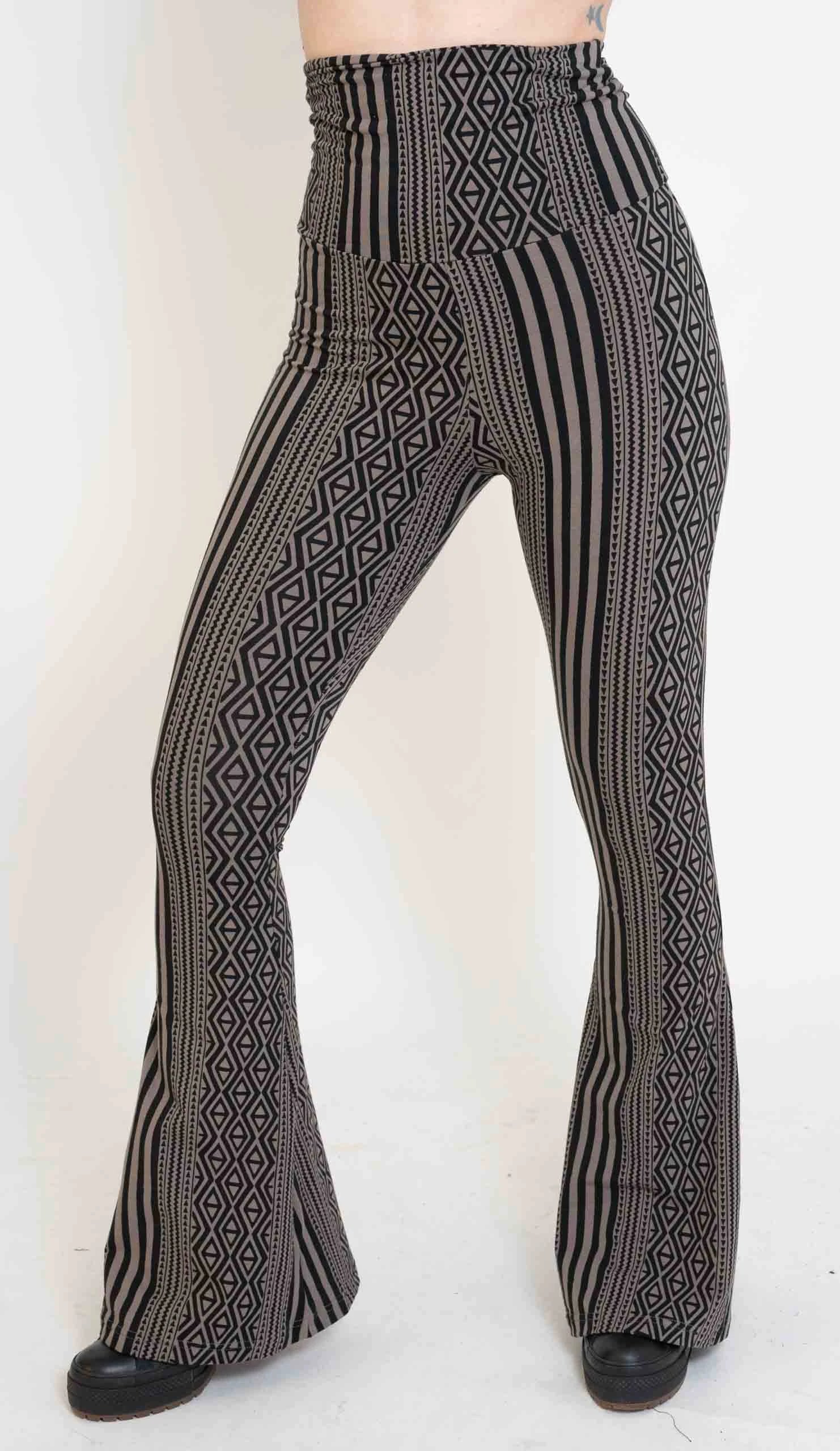 Block Print Flare Pants Stylish Harem Pants