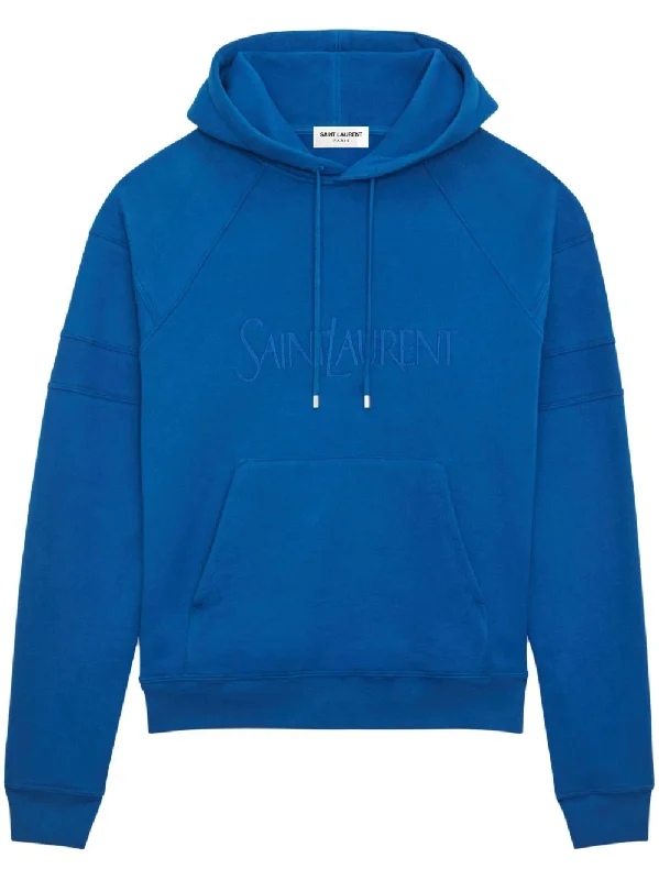 Saint Laurent  Sweaters Blue Mesh Fabric Canvas Fabric Denim Fabric