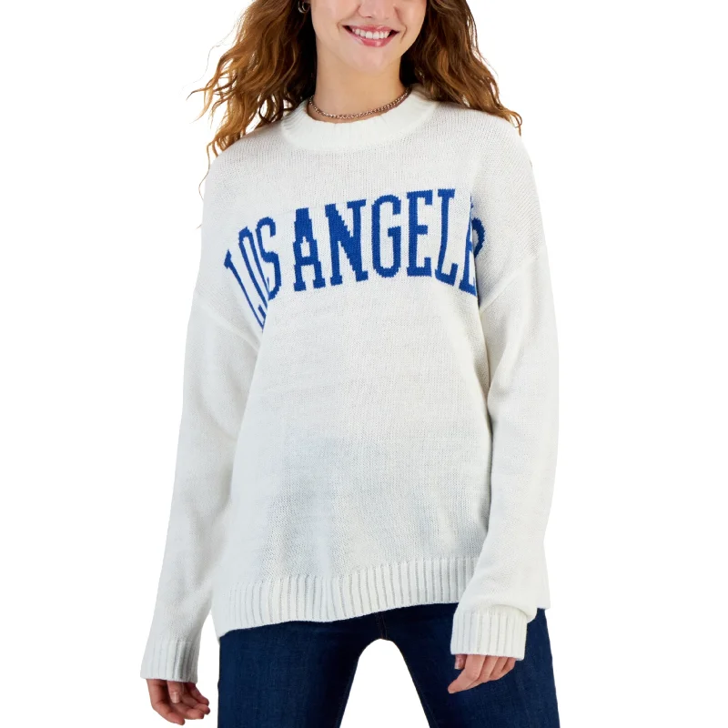 JUST POLLY - Drop-Shoulder Los Angeles Sweater Transparent Opaque Sheer