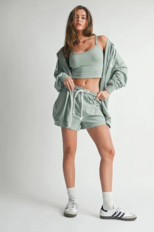 Sweater 3 Piece Set Hooded Sweater Collared Sweater Shawl Collar