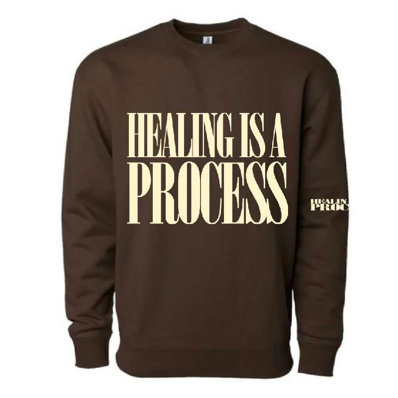 Healing Is A Process Sweater Cashmere Blend Cotton Blend Poly Blend