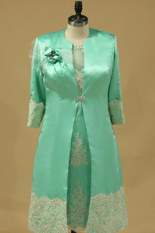 2024 Scoop Mother Of The Bride Dresses Satin With PTJCS3FY