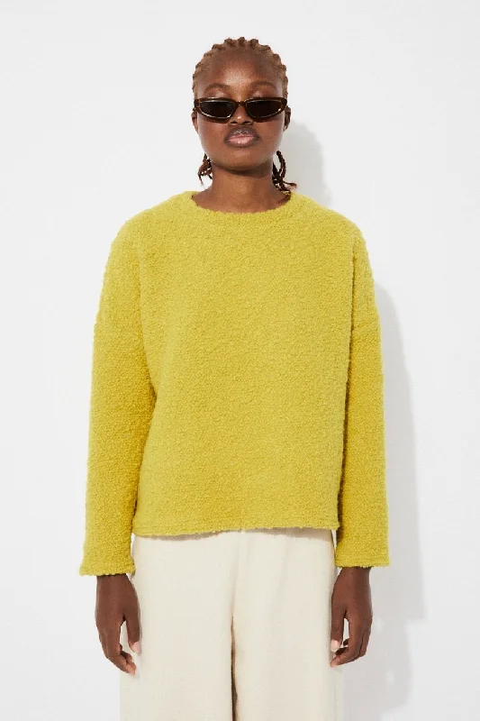Artiga Sweater Pistachio Wool Fabric Cashmere Fabric Tweed Fabric