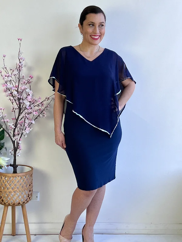 Lewis Navy Evening Dress