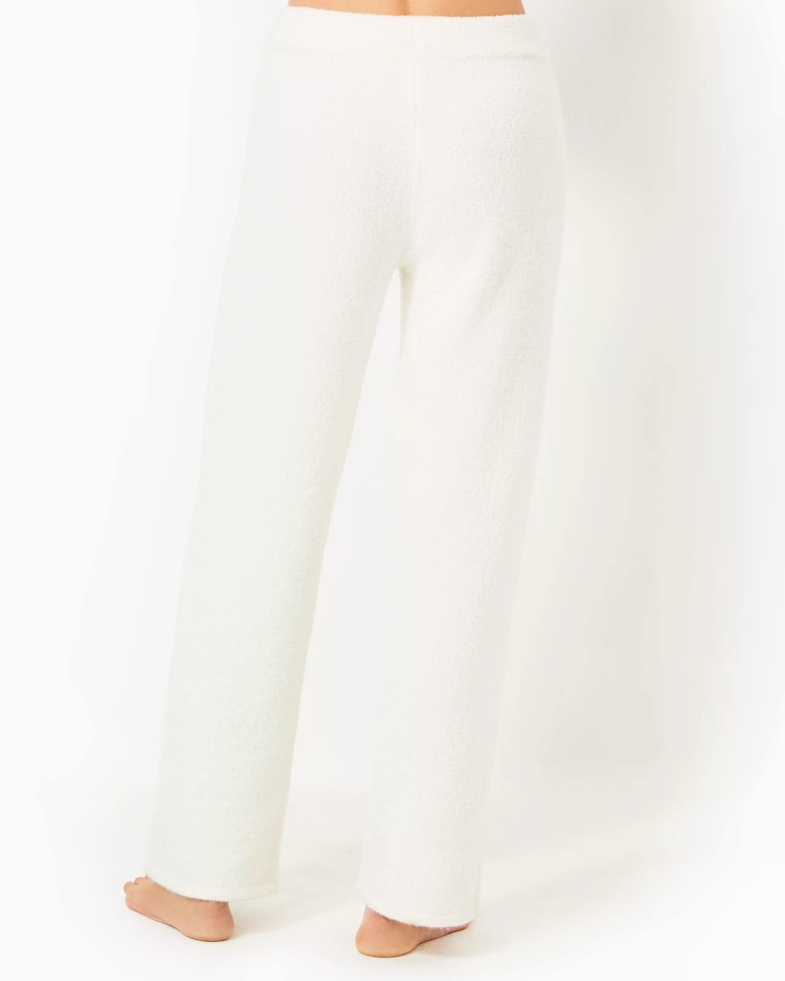Lilly Pulitzer Women's 29.5" Arial Sweater Pant - Coconut Cotton Fabric Linen Fabric Terry Fabric