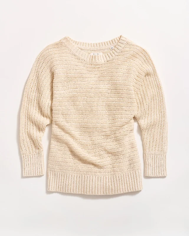 Open Stitch Dolman Beach Sweater Fleece Sweater Nylon Polyester
