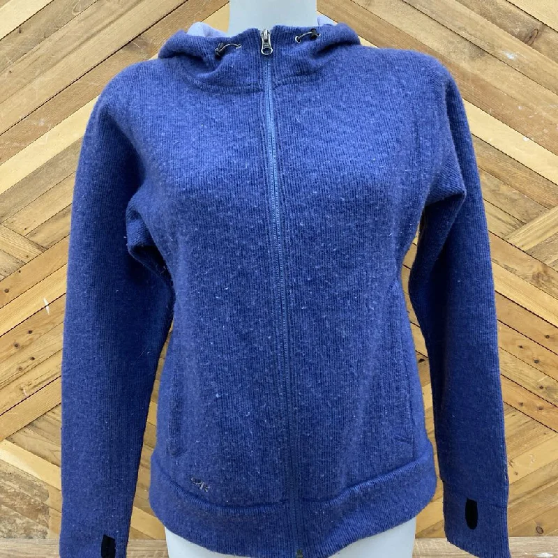 Outdoor Research - Women's Full-Zip Hooded Fleece Sweater - MSRP $180: Brown-women-MD Transparent Opaque Sheer