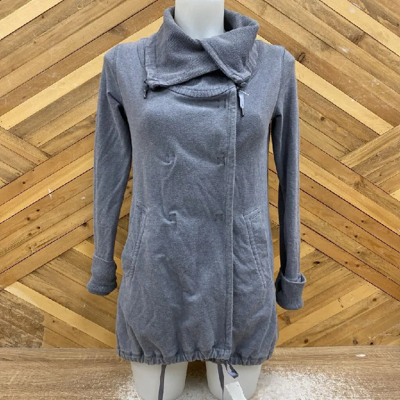 Lululemon - Button Sweater - MSRP $119: Grey-women-6 Cable Knit Ribbed Knit Lace Knit
