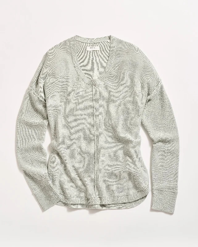 Cotton Linen Shirttail Sweater Stretchy Elastic Breathable