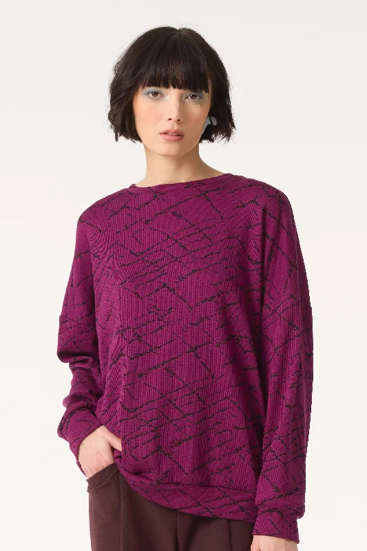 Space Sweater Polka Dot Checkered Tartan
