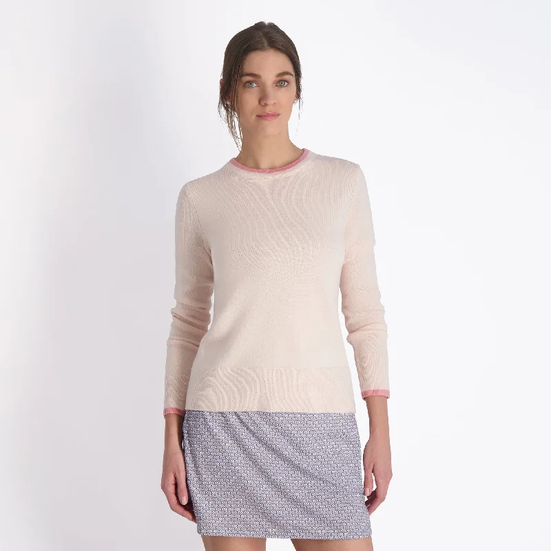 JULES CREW SWEATER-SALE Mesh Blend Leather Blend Suede Blend