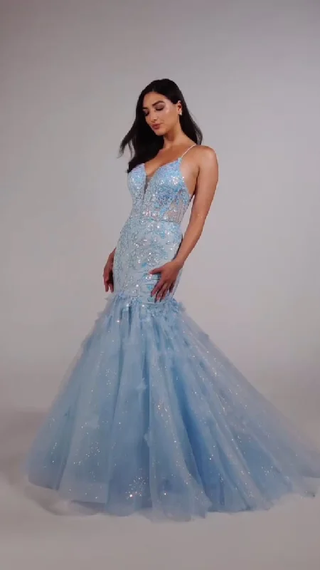 Ellie Wilde Lace Mermaid Prom Dress EW35080