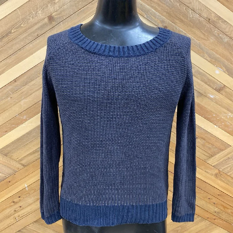 Jaeger - Knit Sweater - MSRP $100: Navy -women-LG Long Sweater Short Sweater Cropped Sweater