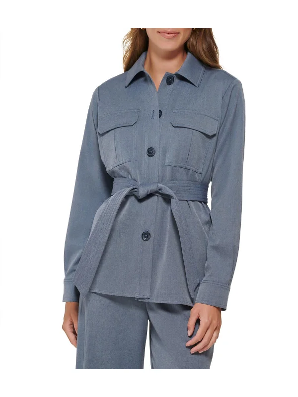 Plus Womens Belted Layering