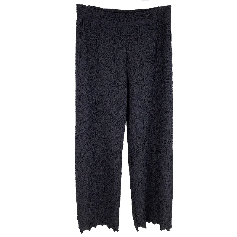 Black Lyrac Jacquard Knit Energy Pant