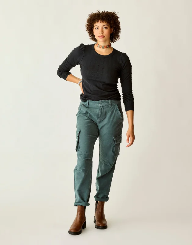 Nina Cargo Pant: Slate