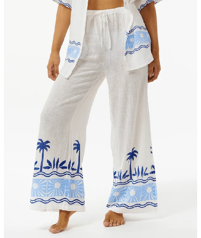 Rip Curl Santorini Sun Printed Pants-Blue