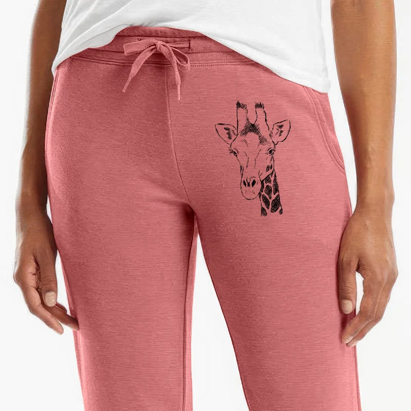 Southern Giraffe - Giraffa giraffa - Women's Cali Wave Jogger Sweatpants