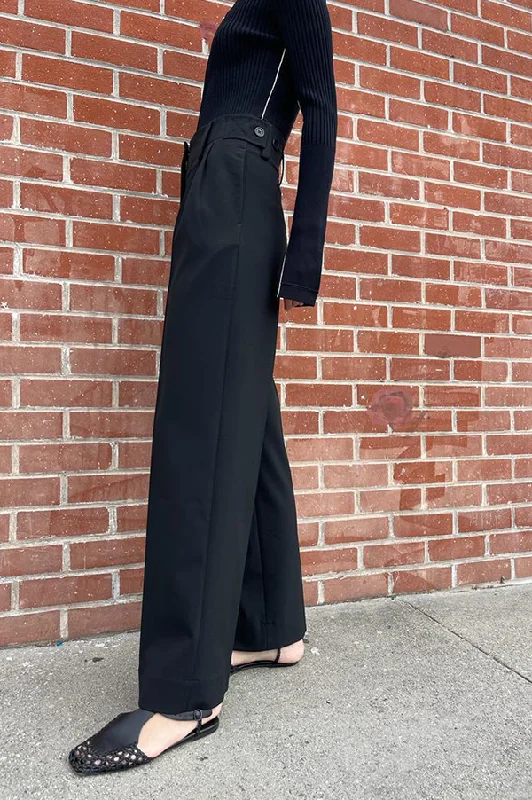 Ulla Wide Leg Trousers in Black (Sold Out)