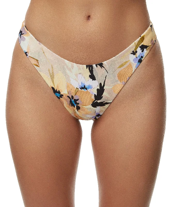 O'Neill Juniors' High-Leg Cheeky Bikini Bottoms, Multi, L