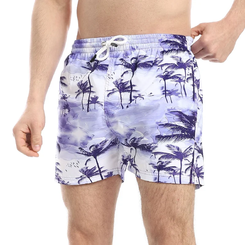 Palm Tree Pattern Swim Shorts (264) - Pavone