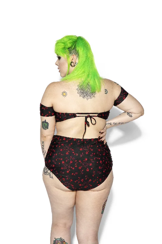 Pentagram Rose High Waist Swim Bottom