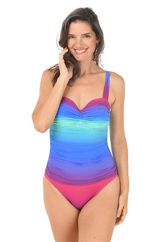 Heat Of The Moment Shirred Maillot Swimsuit