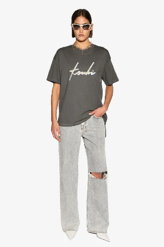 Ksubi Moniker Oh G Tee - Charcoal