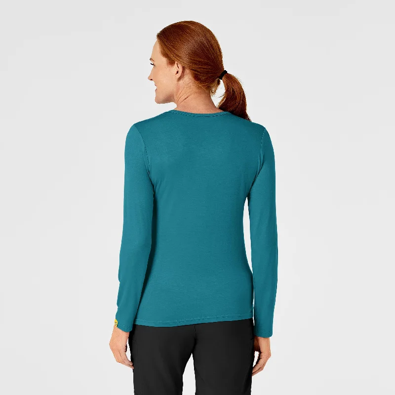 Long Sleeve Silky Tee - Bay Blue