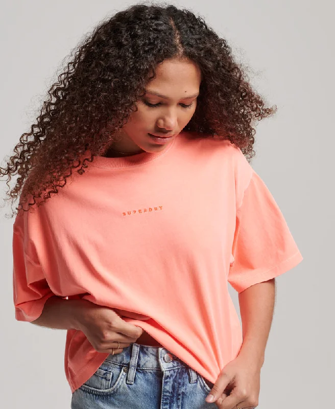 Surplus Micro Oversized Boxy T Shirt | Pastelline Coral