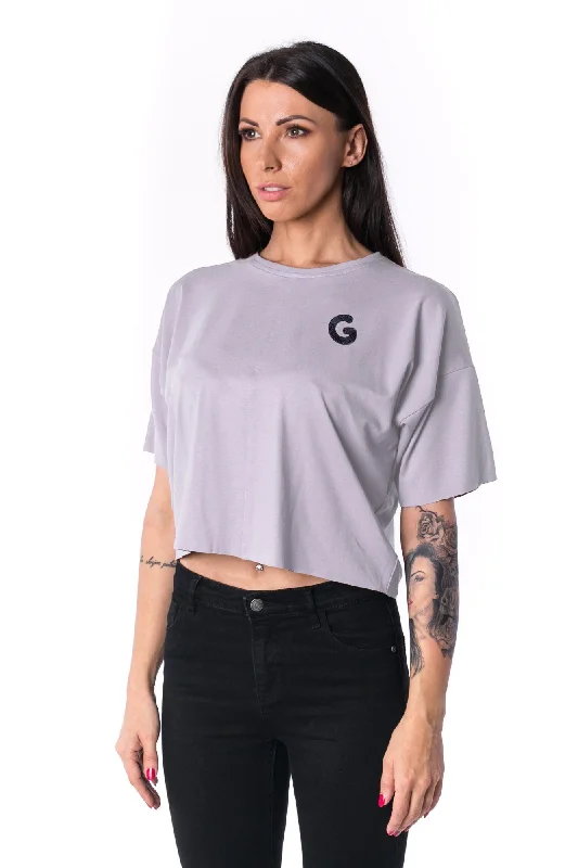 TheG Woman Panelled Oversize Crop Tee 17 // lila