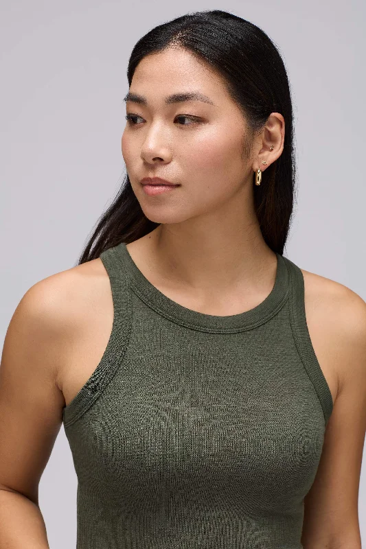 Women's Merino Ribbed Racer Tank