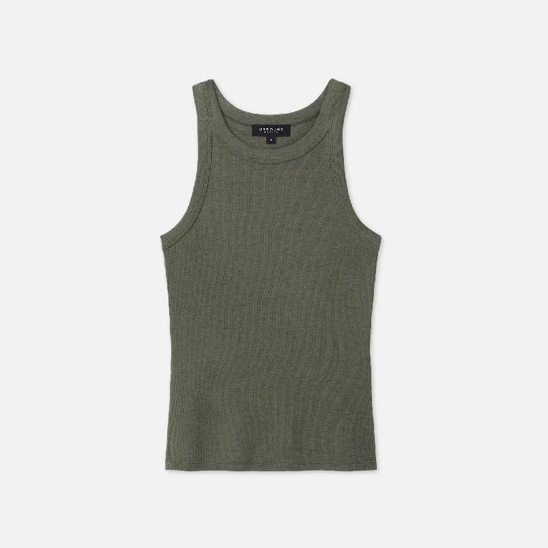 Women's Merino Ribbed Racer Tank