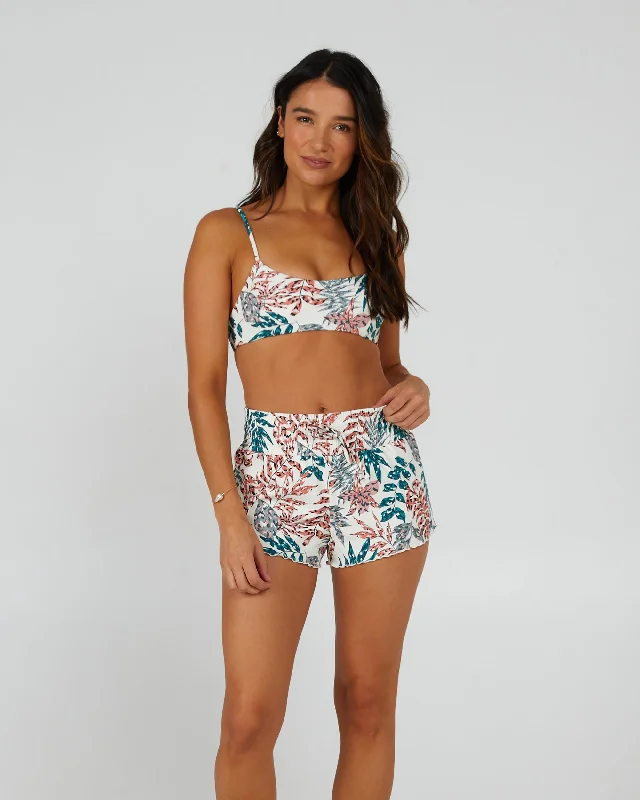 Beach Break White Tropic Swim Short