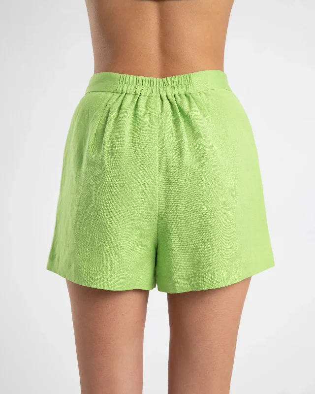 SUMMI SUMMI Womens Linen Skort Apple