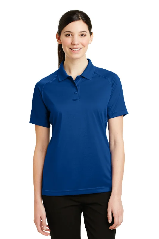 CornerStone Womens Select Tactical Moisture Wicking Short Sleeve Polo Shirt - Royal Blue