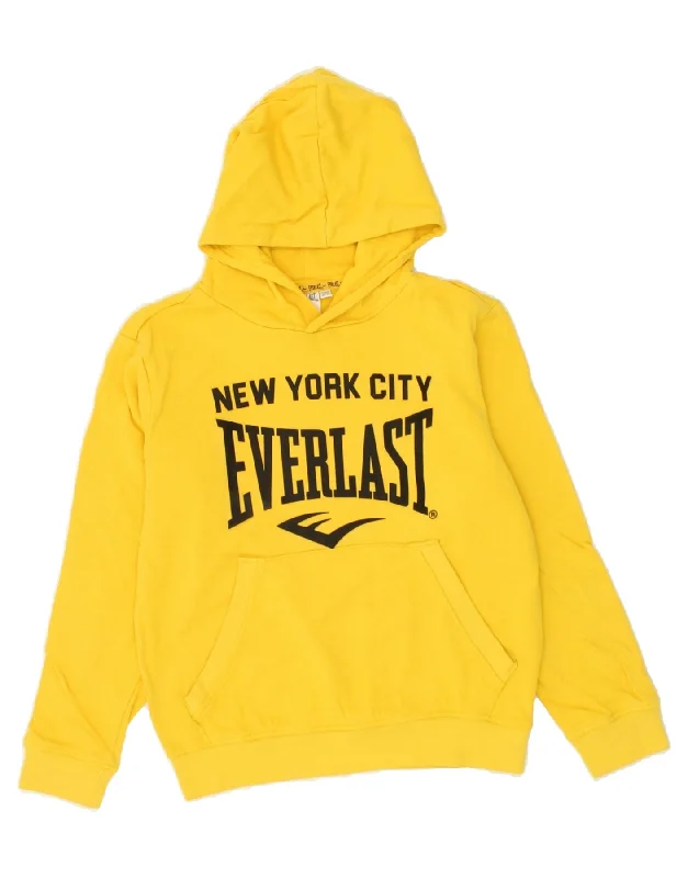 EVERLAST Boys New York City Graphic Hoodie Jumper 10-11 Years Yellow