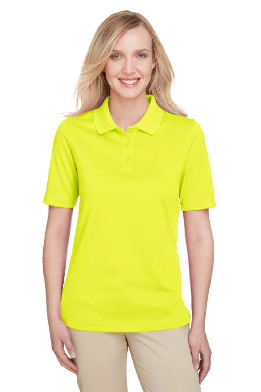 Harriton Womens Advantage Performance Moisture Wicking Short Sleeve Polo Shirt - Safety Yellow