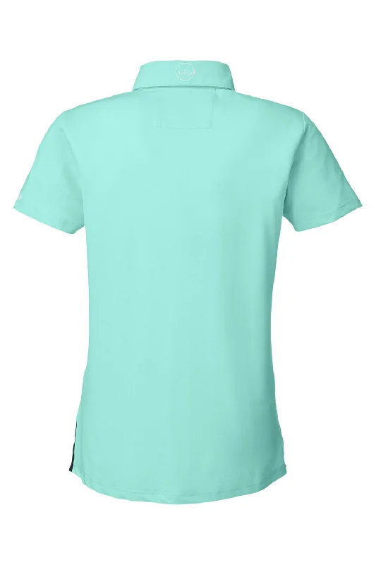 Nautica Womens Saltwater UV Protection Short Sleeve Polo Shirt - Cool Mint Green