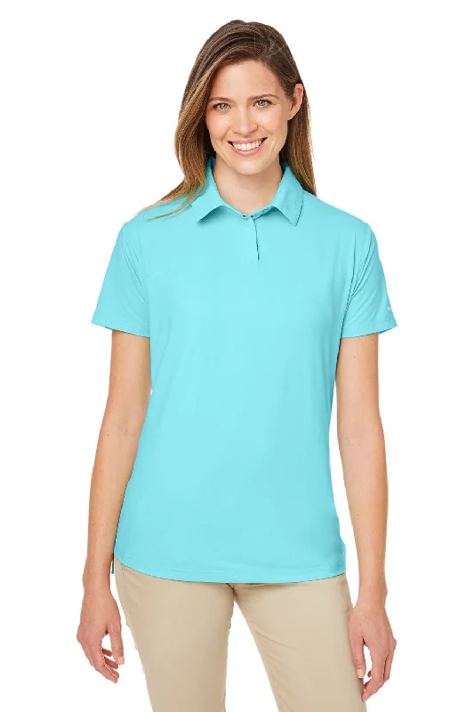 Nautica Womens Saltwater UV Protection Short Sleeve Polo Shirt - Sea Mist Blue