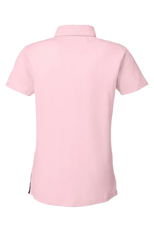 Nautica Womens Saltwater UV Protection Short Sleeve Polo Shirt - Sunset Pink