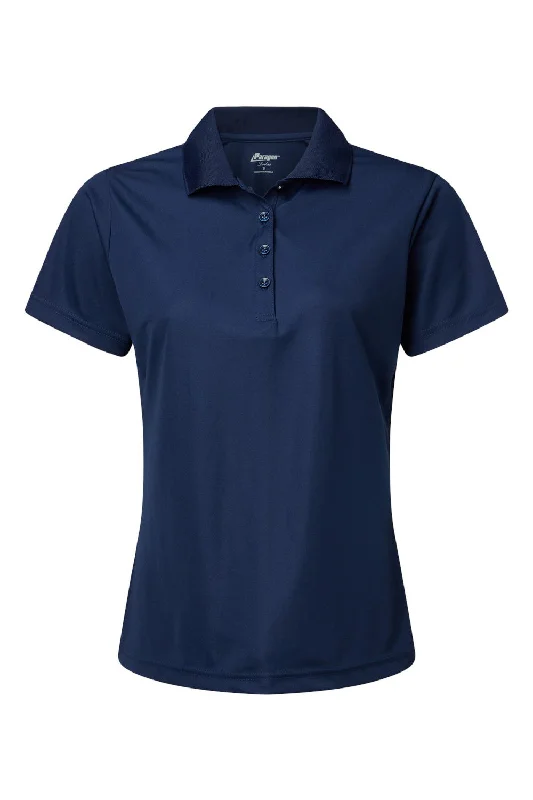 Paragon Womens Sebring Performance Moisture Wicking Short Sleeve Polo Shirt - Deep Navy Blue - NEW