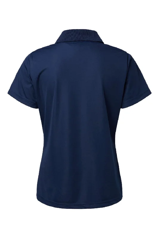 Paragon Womens Sebring Performance Moisture Wicking Short Sleeve Polo Shirt - Deep Navy Blue - NEW