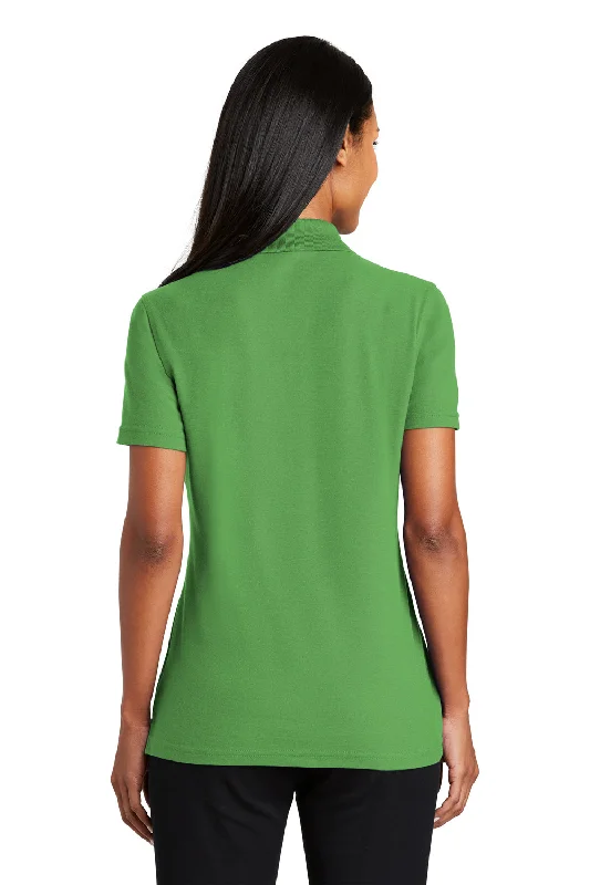 Port Authority Womens Moisture Wicking Short Sleeve Polo Shirt - Vine Green - Closeout