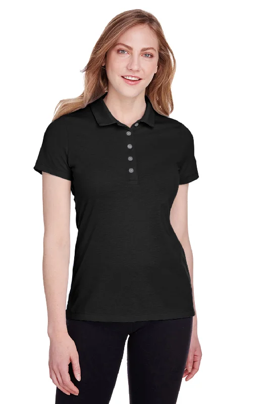 Puma Womens Fusion Performance Moisture Wicking Short Sleeve Polo Shirt - Black