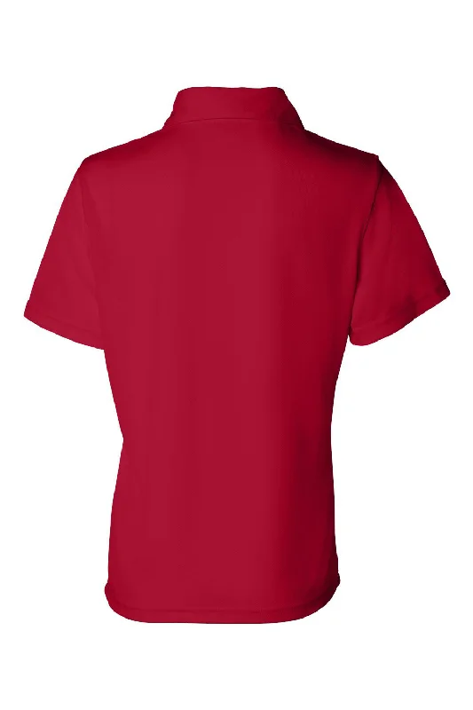 Sierra Pacific Womens Moisture Wicking Mesh Short Sleeve Polo Shirt - Red - NEW