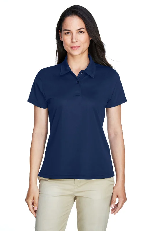 Team 365 Womens Command Performance Moisture Wicking Short Sleeve Polo Shirt - Dark Navy Blue